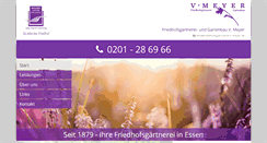 Desktop Screenshot of friedhofsgaertnerei-v-meyer.de