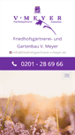 Mobile Screenshot of friedhofsgaertnerei-v-meyer.de